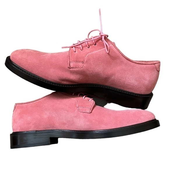 Paul Smith Pink Suede Turner Derby Shoes Size EU 37 / US 6 - Picture 2 of 10